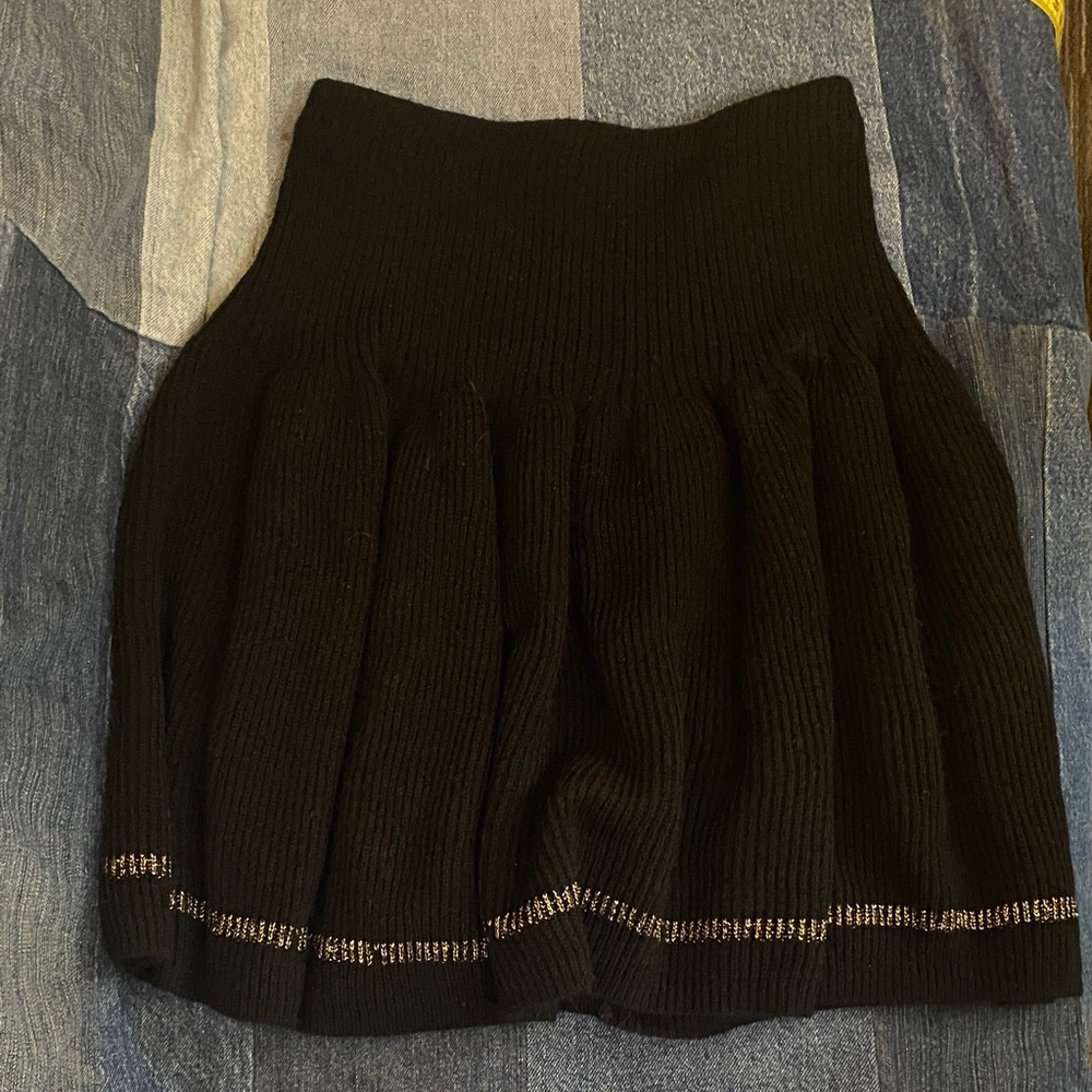 Vintage Black Jet Set Sweaters Knit Women's or Girls Skirt